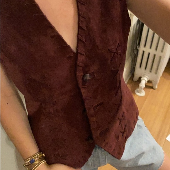 Vintage Authentic Suede Vest - Picture 2 of 3